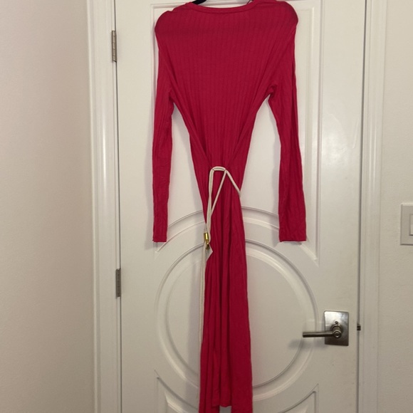 Zara Pink Belted Dress - Picture 5 of 6